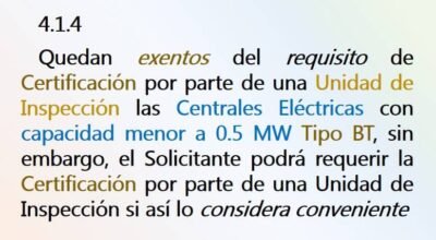 Centrales Eléctricas Menores 0.5 MW
