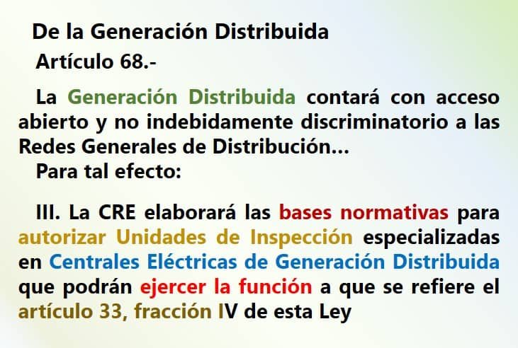 Inspección Generación Distribuida